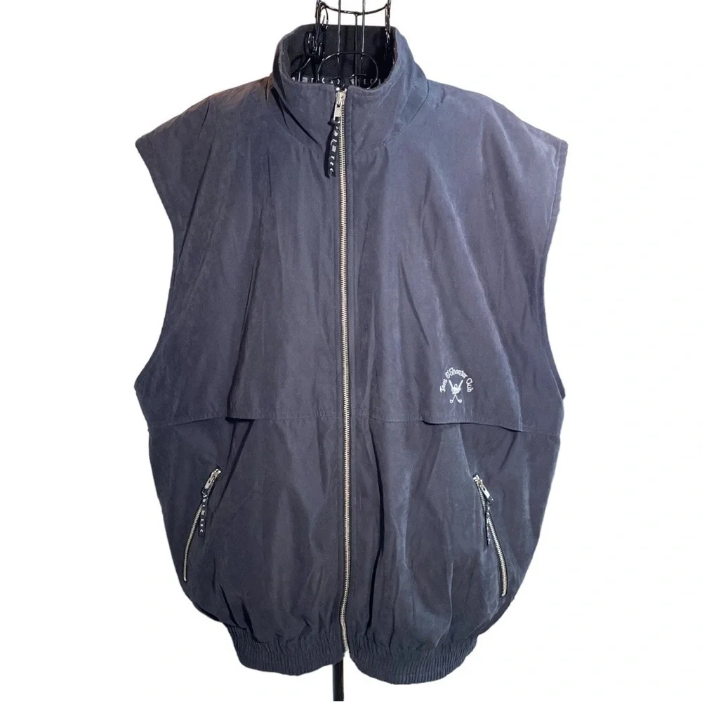 SDI TEC Tam O'Shanter Club Full Zip Fleece Lined Vest Black Size XXL